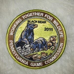EMBROIDERED PATCH Pennsylvania Game Commission 2011 Black Bear